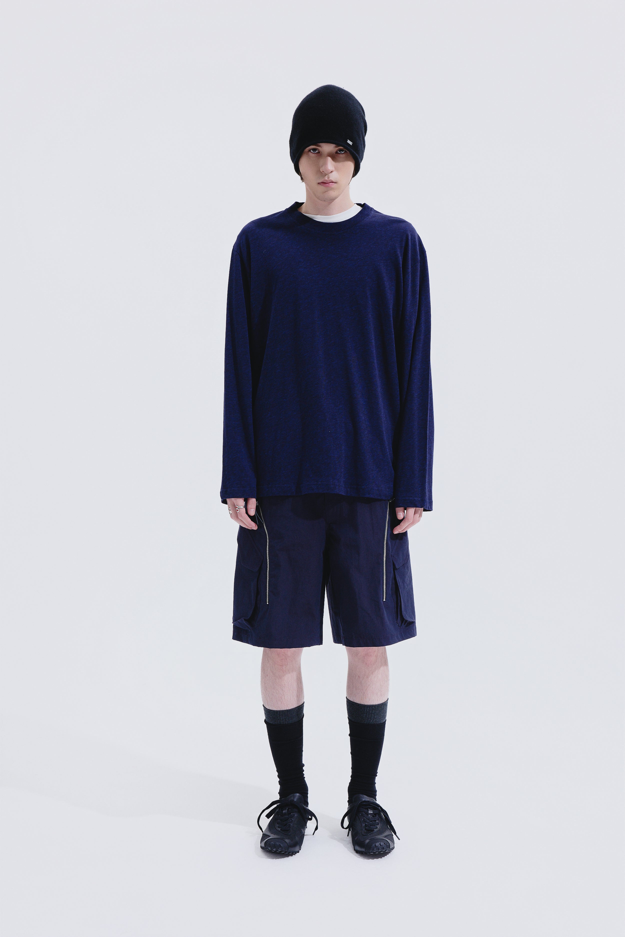 Texture Back Detail LS T-shirt