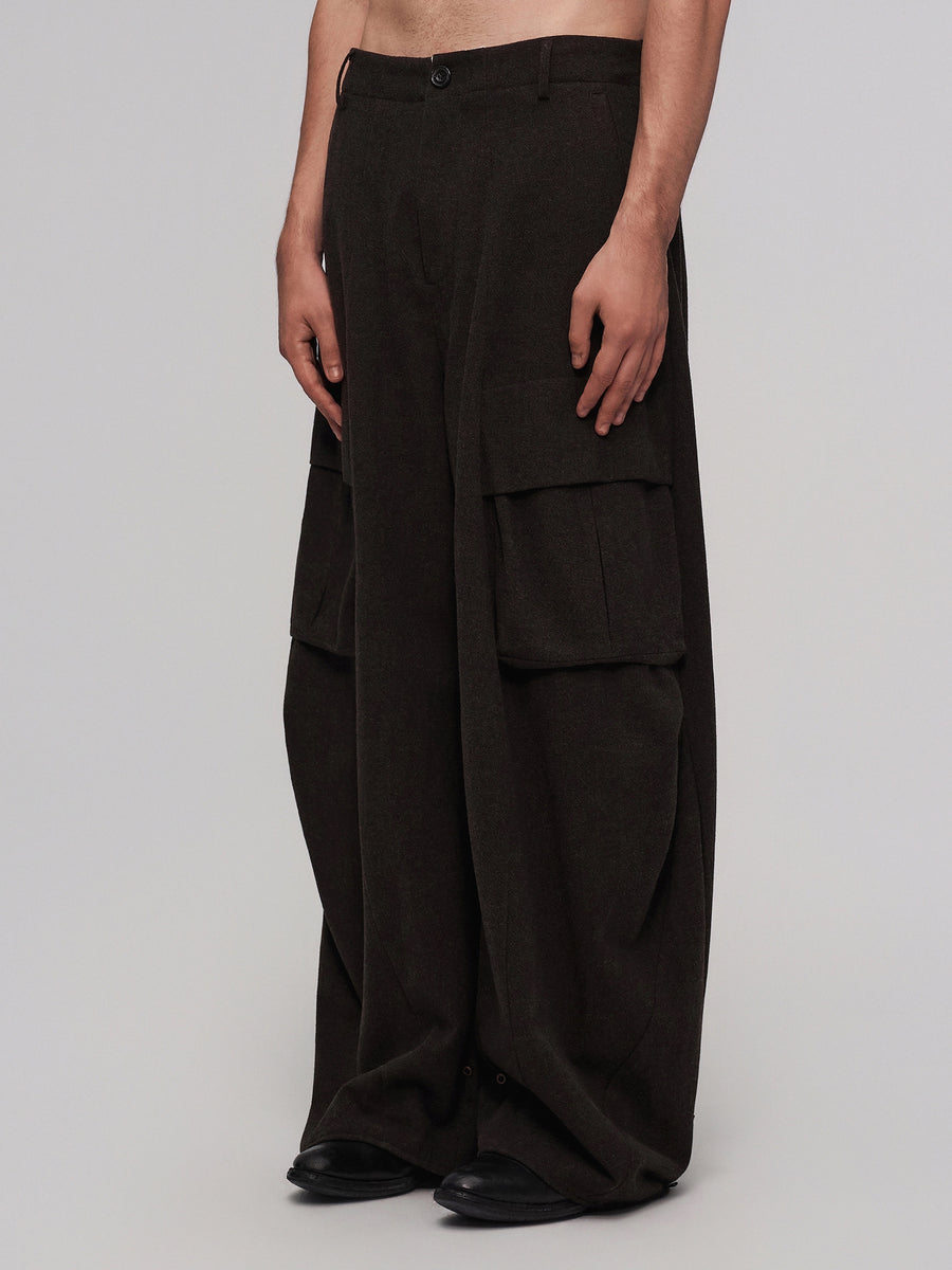 Fugue Curved-Leg Trousers