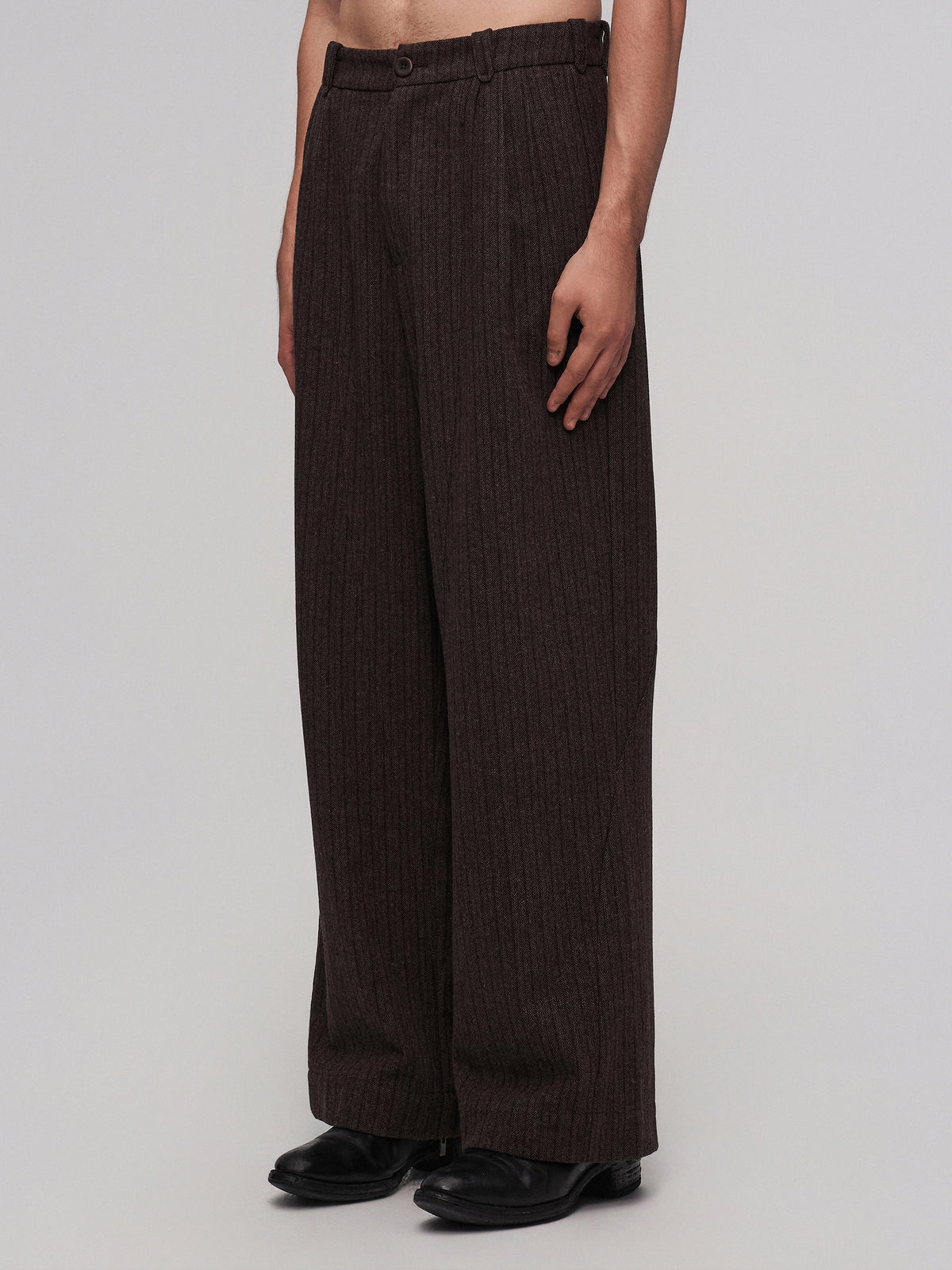 Basic Suit Pants (Brown)