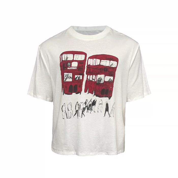 Red Bus Graphic T-Shirt