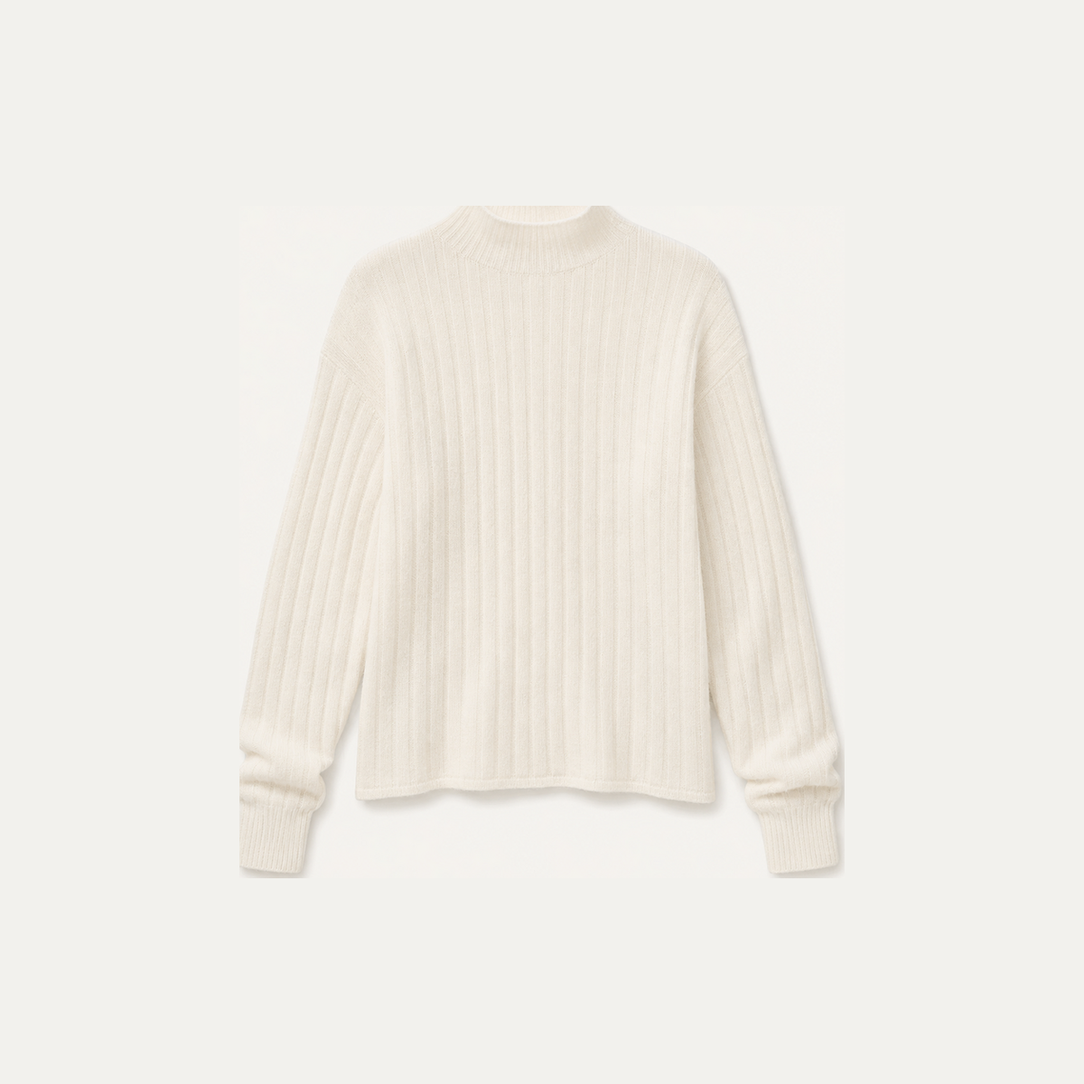 Ribbed Off-Shoulder Sweater