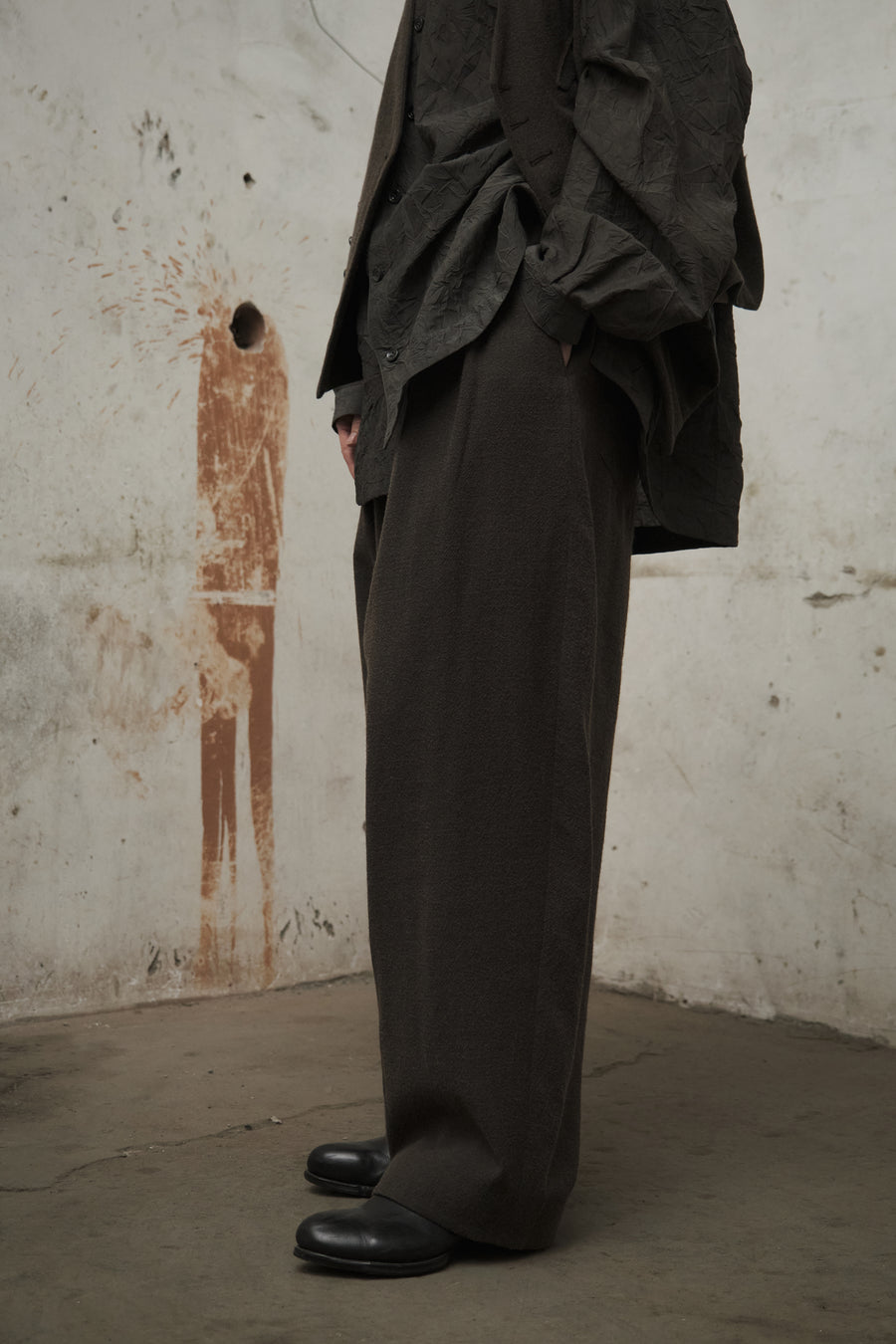Four-Pleat Relaxed Trousers