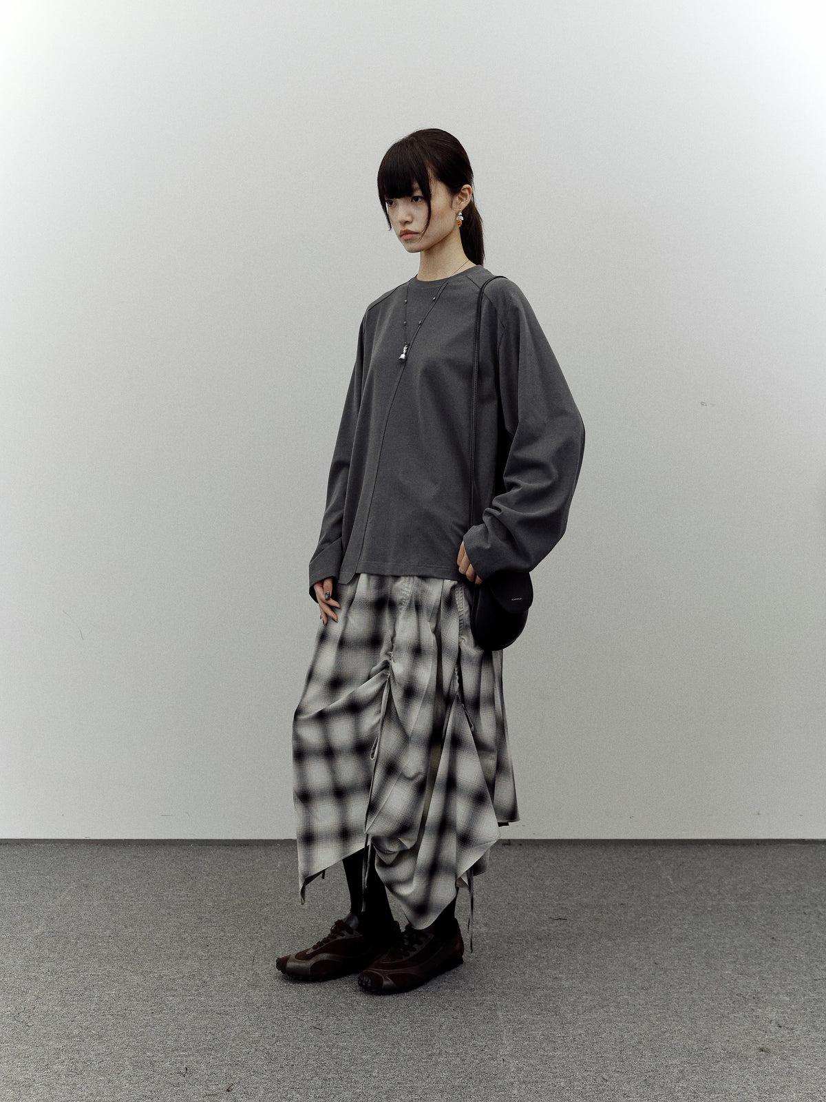 Split Oversized LS T-shirt