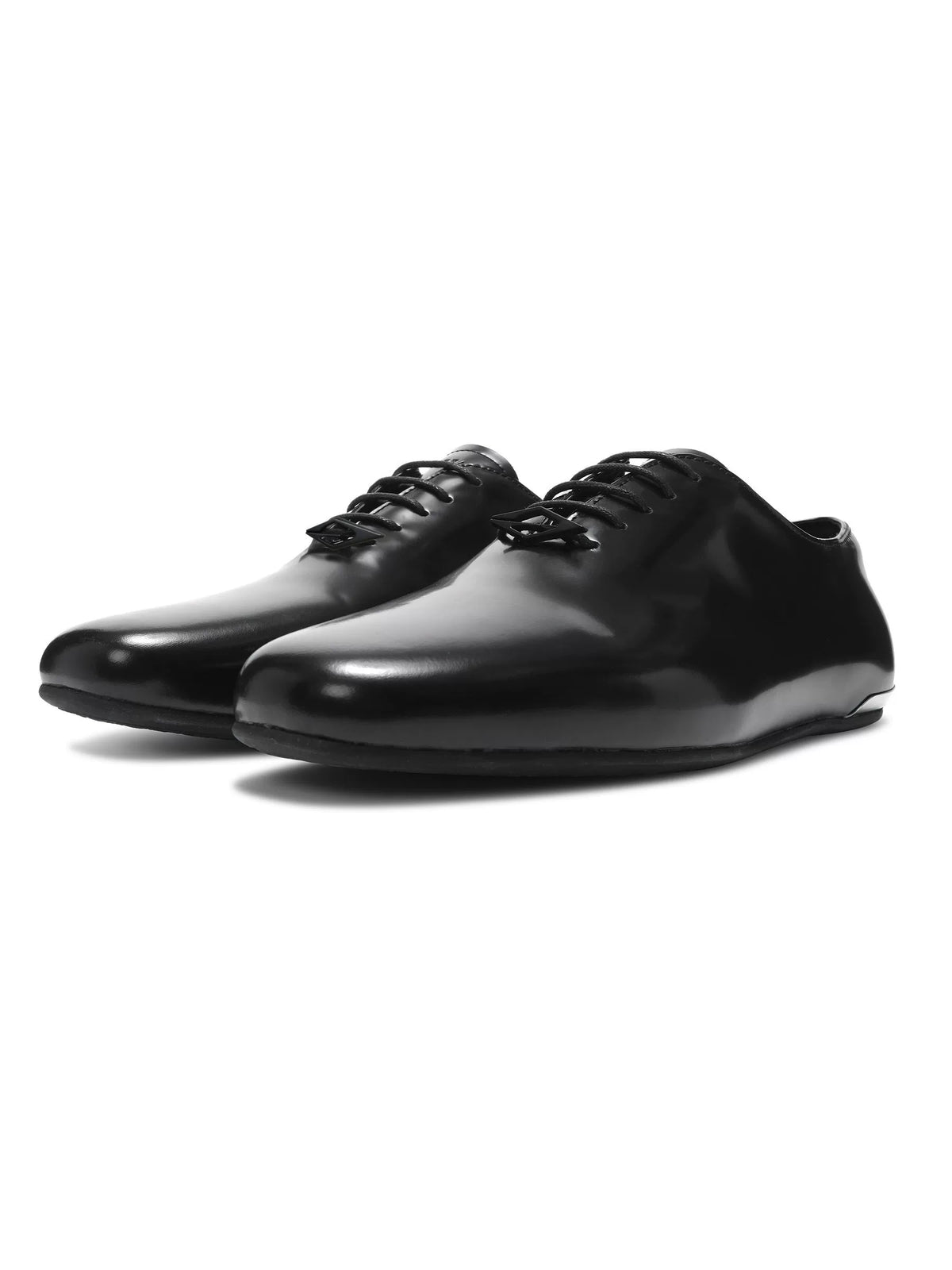 Metallic Leather Derby Shoes