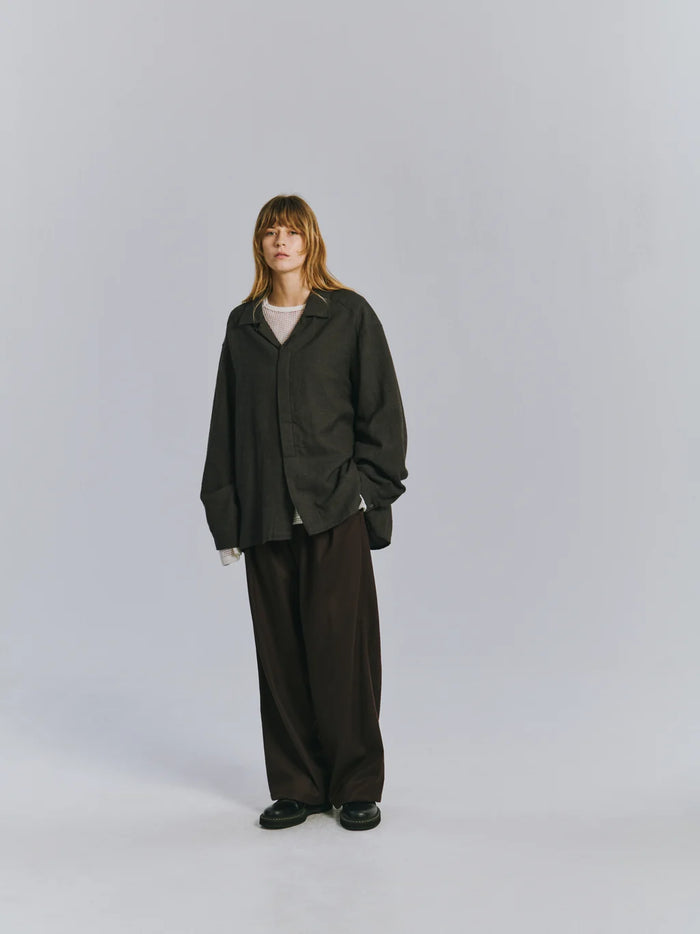Wool Cross-Line Shirt