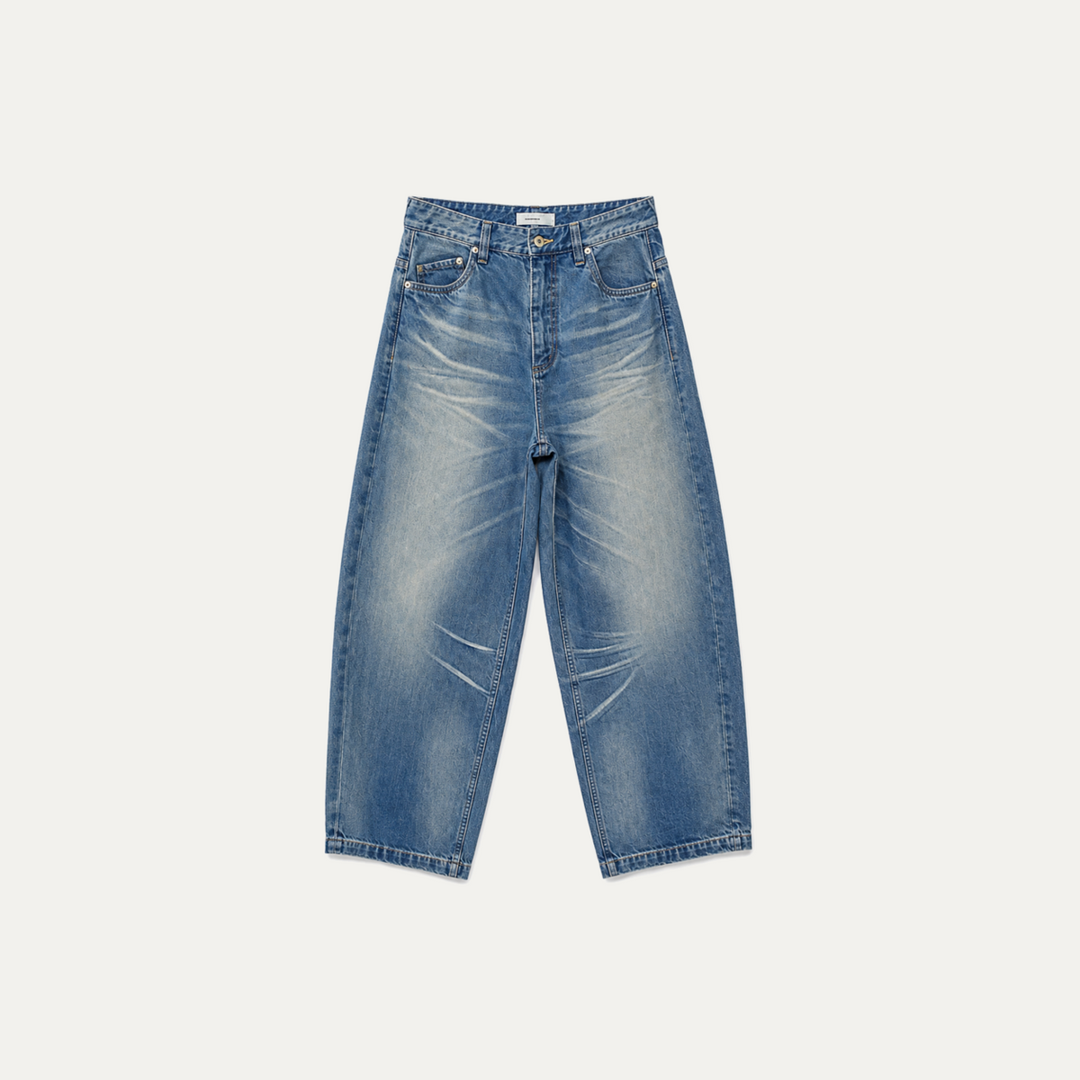 Retro Washed Loose Jeans