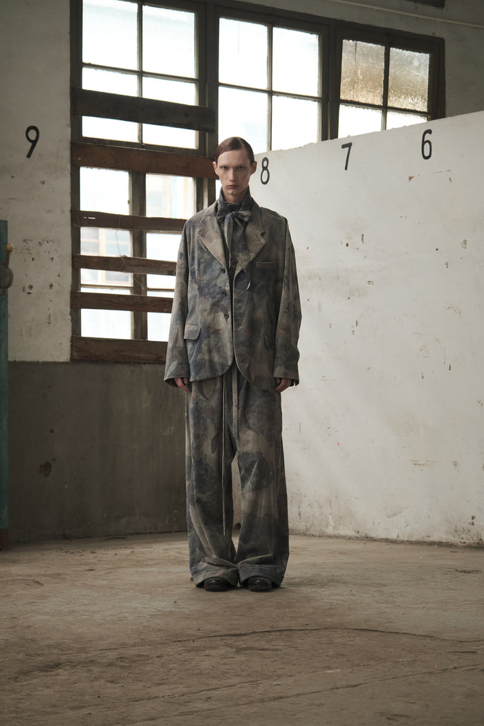 Drawstring Relaxed Trousers (Digital Printed)