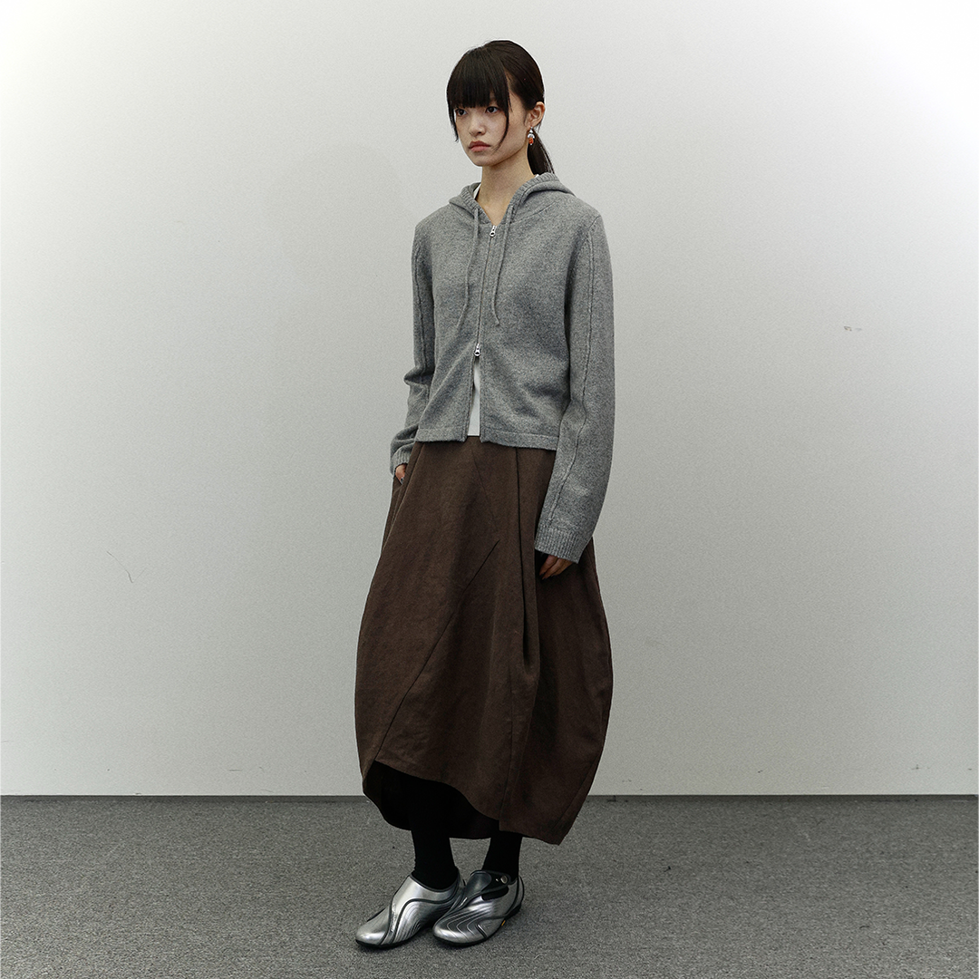 Split Cocoon Skirt