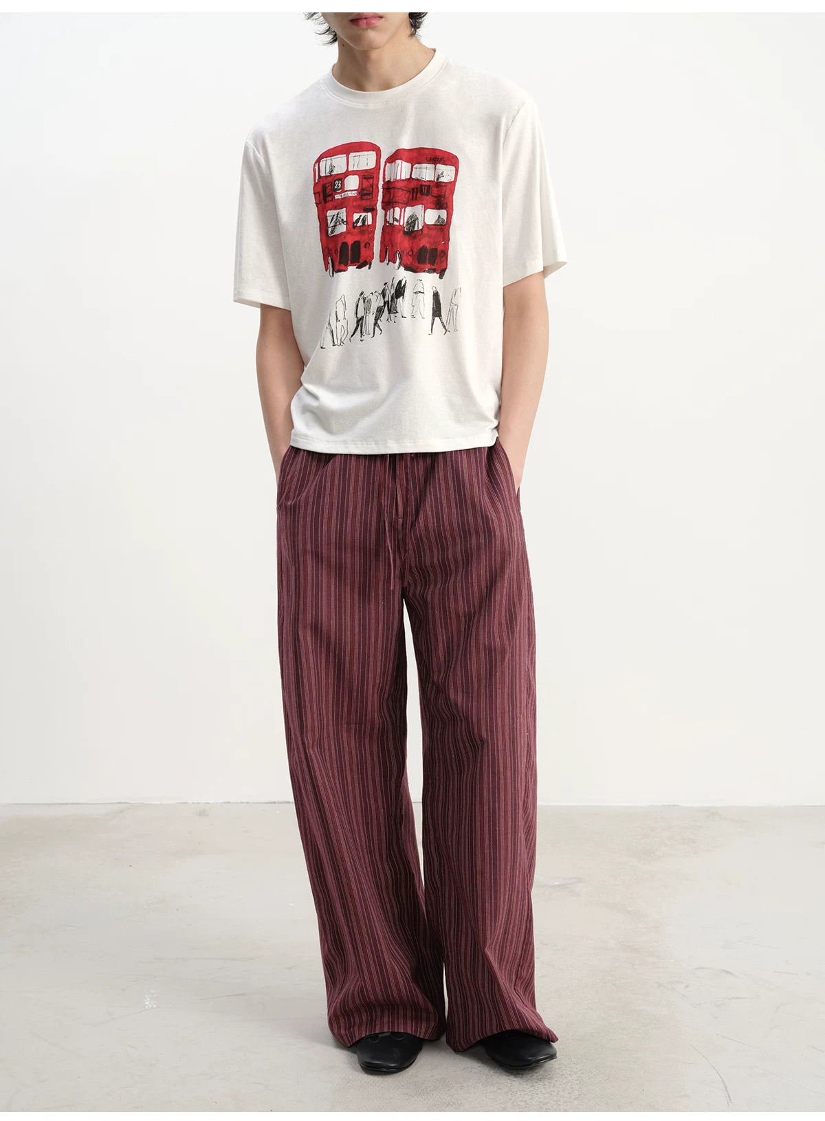 Red Bus Graphic T-Shirt