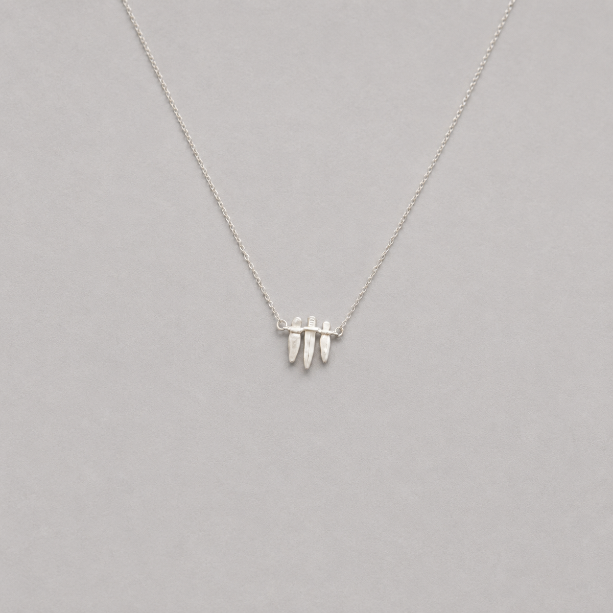 Zhi Mang Sterling Silver Dagger Pendant Necklace