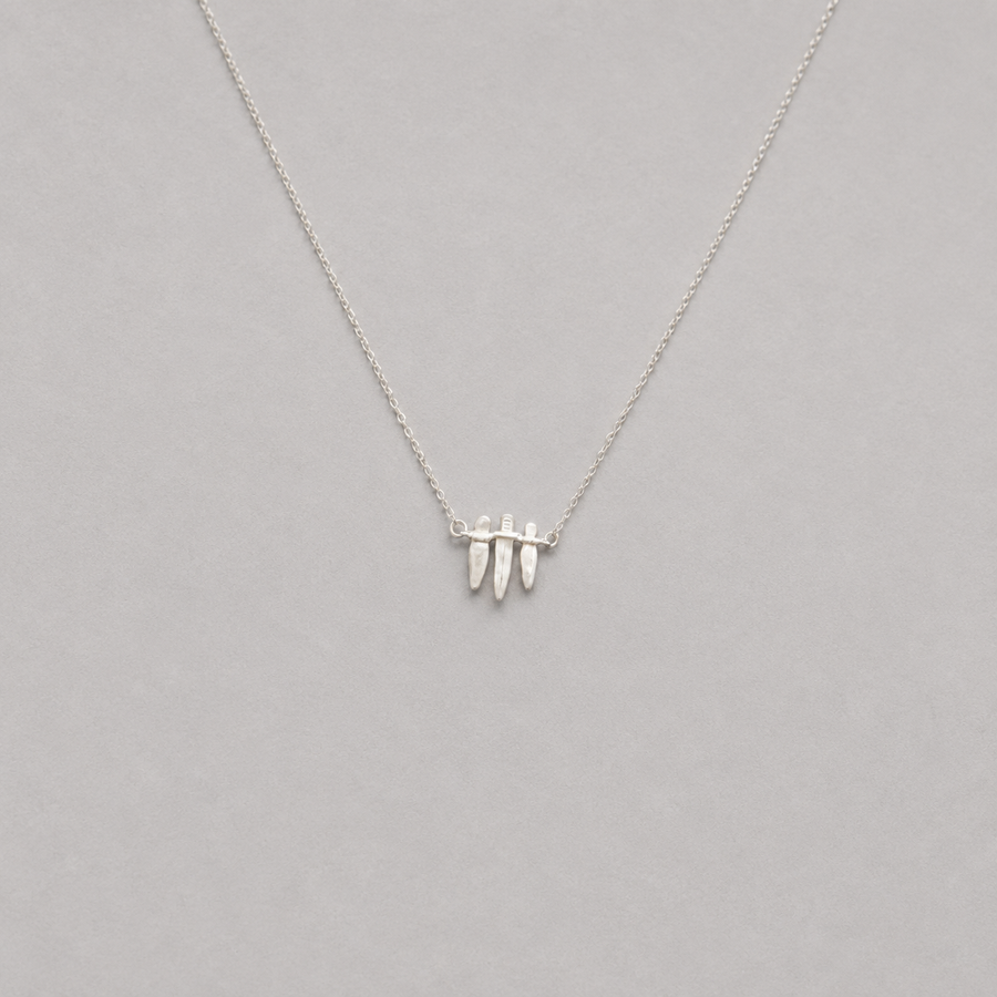 Zhi Mang Sterling Silver Dagger Pendant Necklace