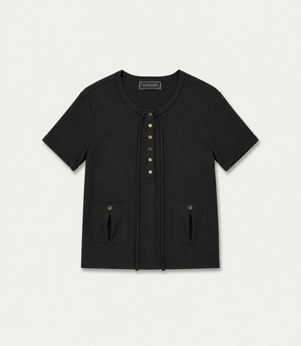 Afterimage Tie Short Sleeve