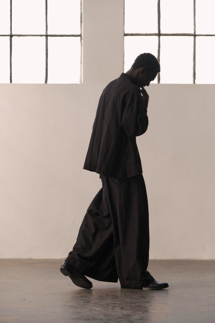 Side-panel wide-leg culottes