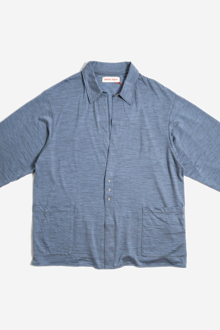 Barbell Object 3B Cardigan, Blue, side