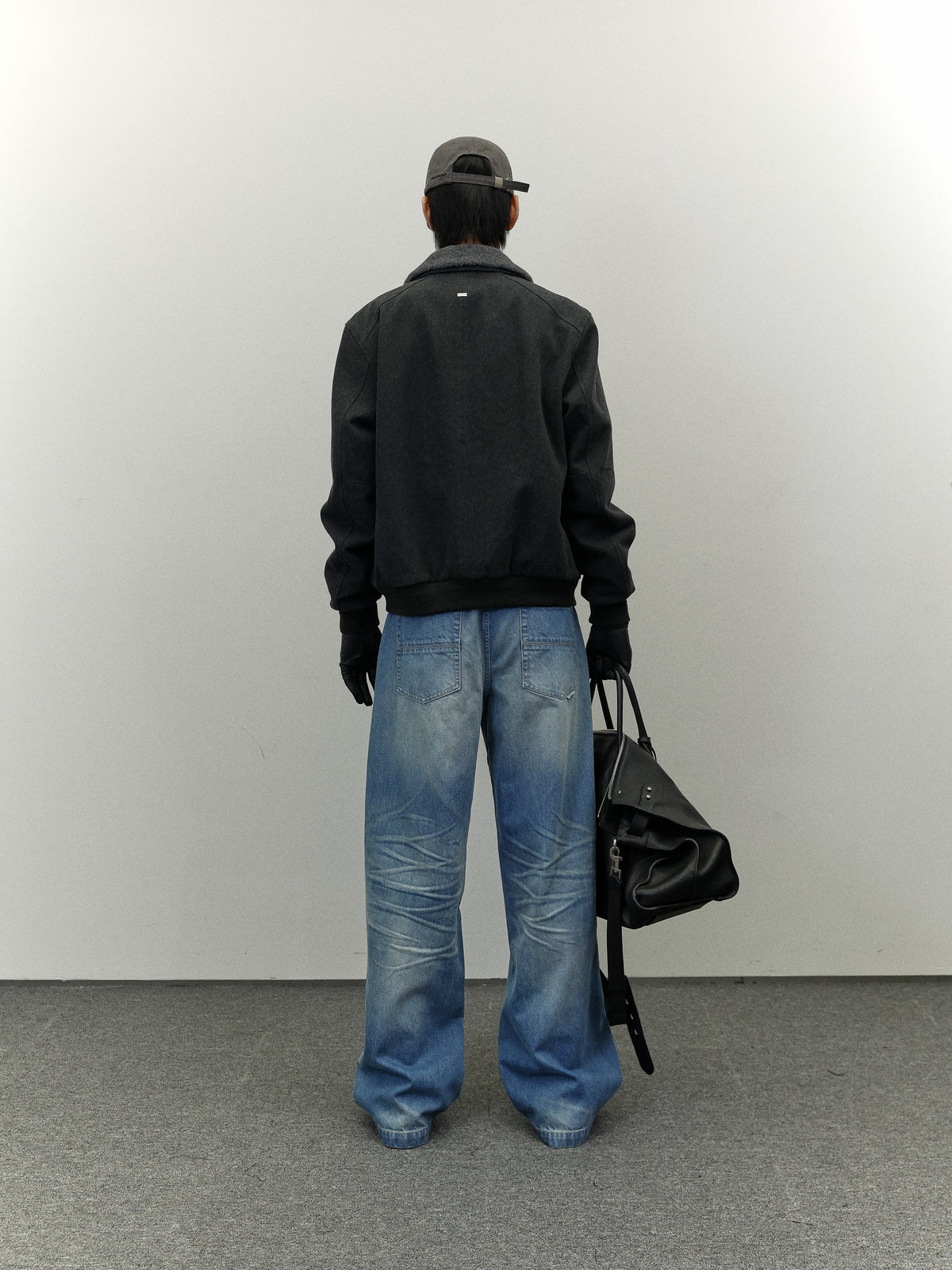 Retro Washed Loose Jeans