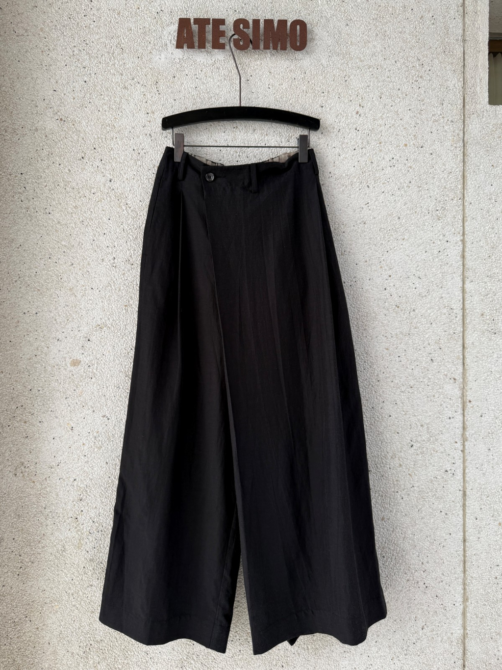 Side-panel wide-leg culottes