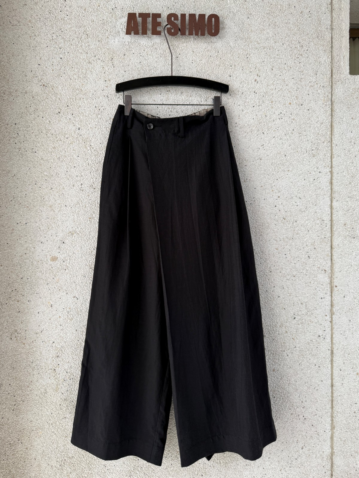 Side-panel wide-leg culottes