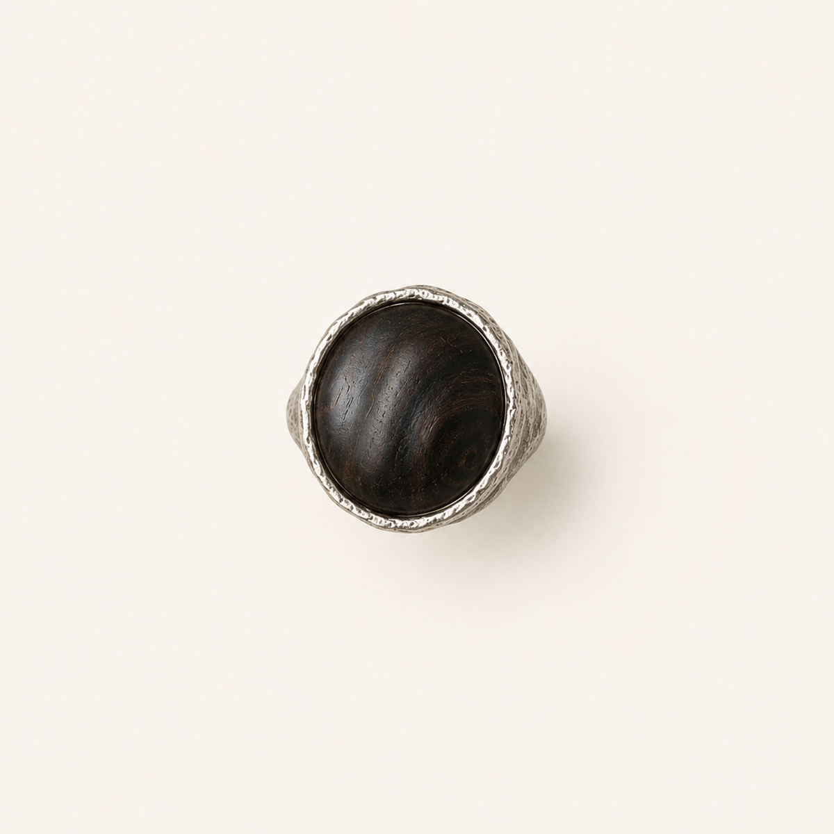 Little Fulfillment Sterling Silver & Ebony Ring