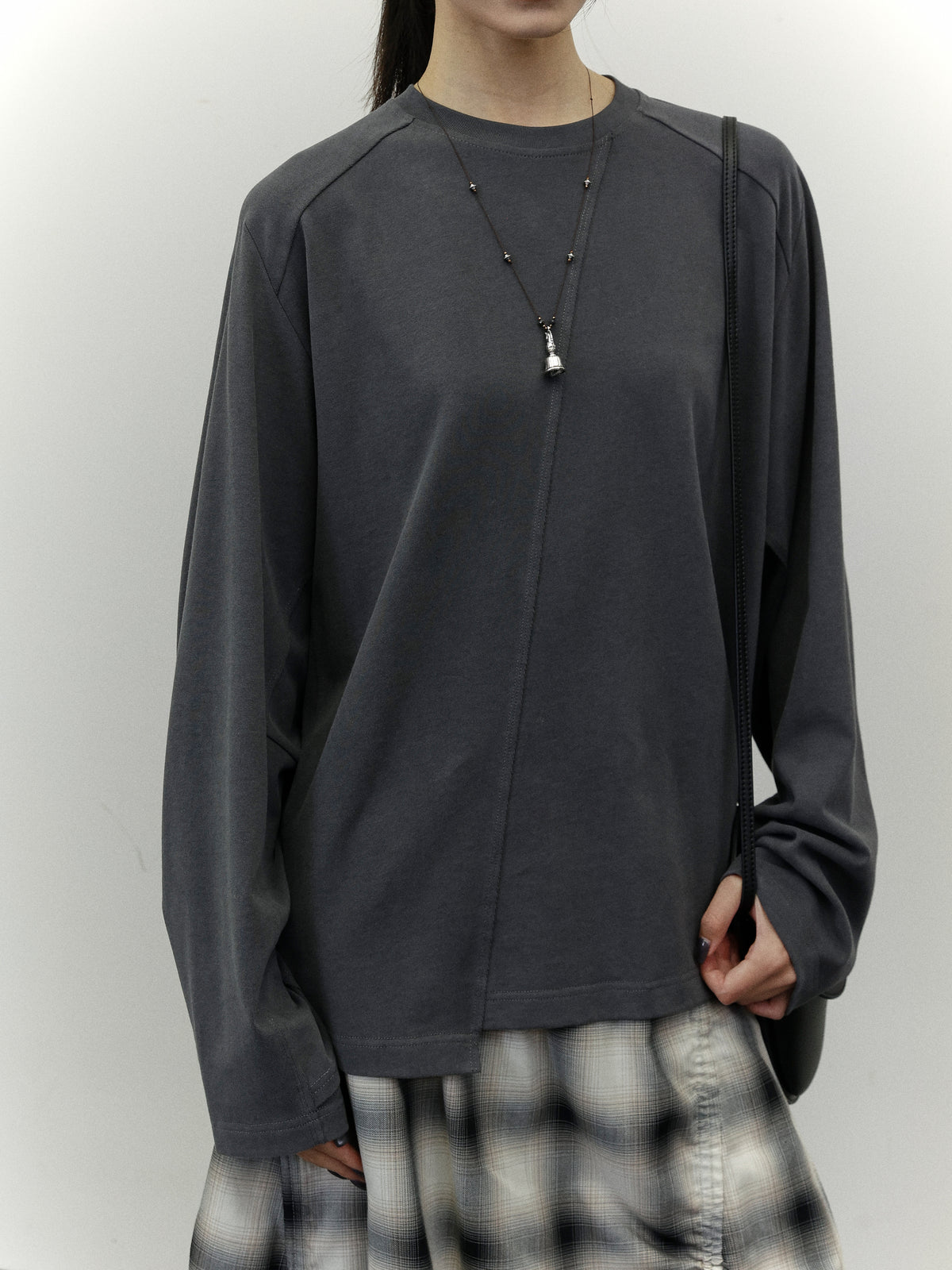 Split Oversized LS T-shirt