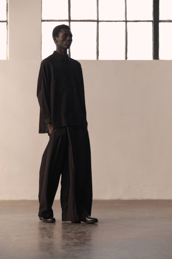 Side-panel wide-leg culottes