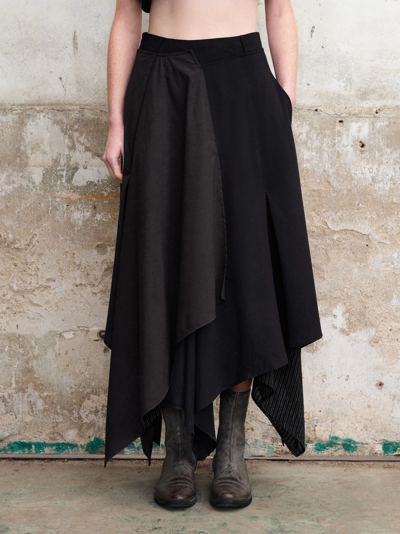 Fallen Blossom Asymmetric Dress