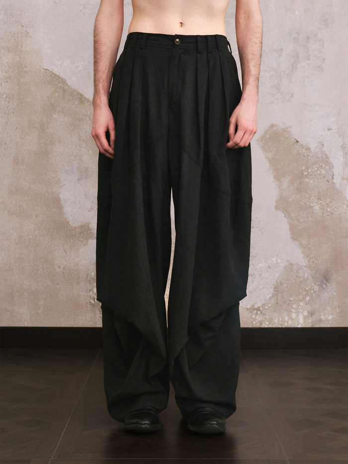 Layered Wing Harem Pants