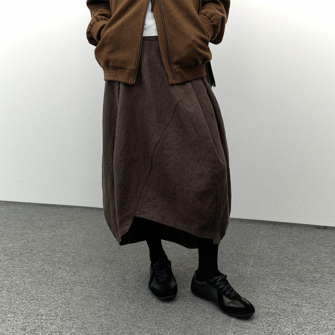 Split Cocoon Skirt
