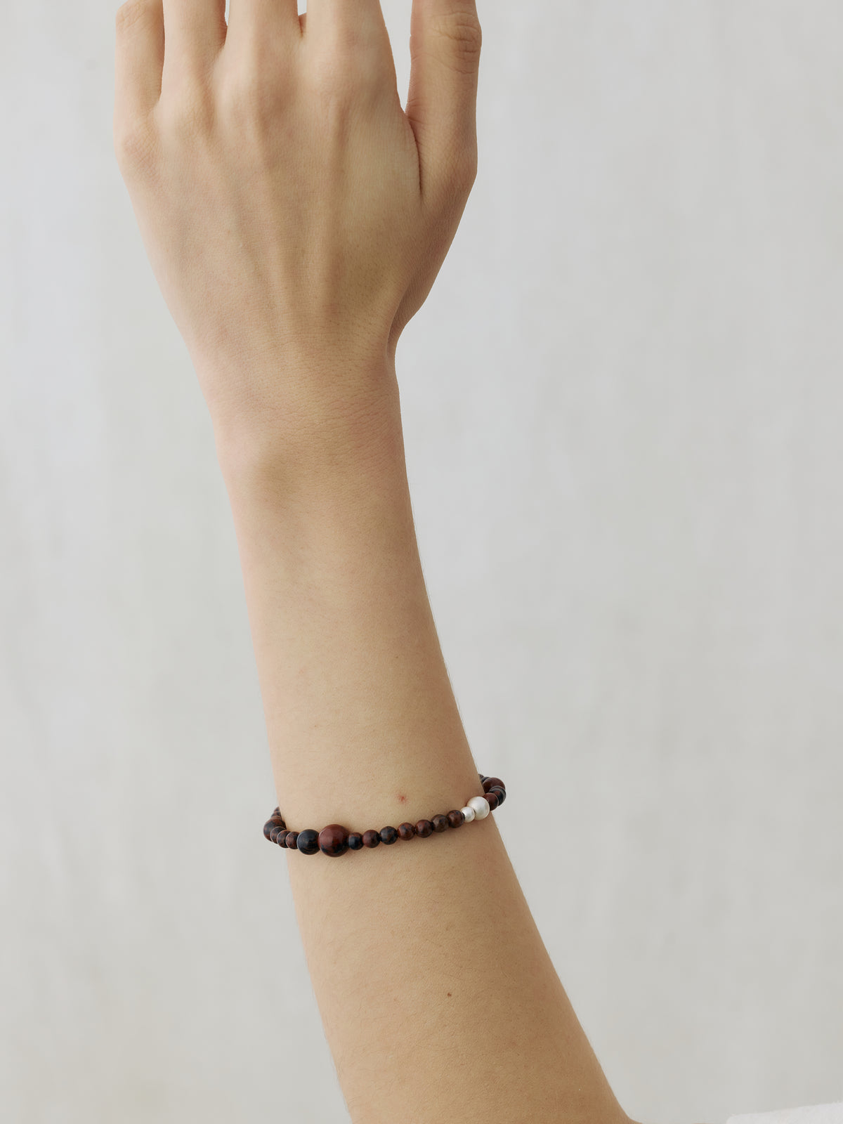 Zizai Gourd Small Sterling Silver Golden Swan Stone Bracelet
