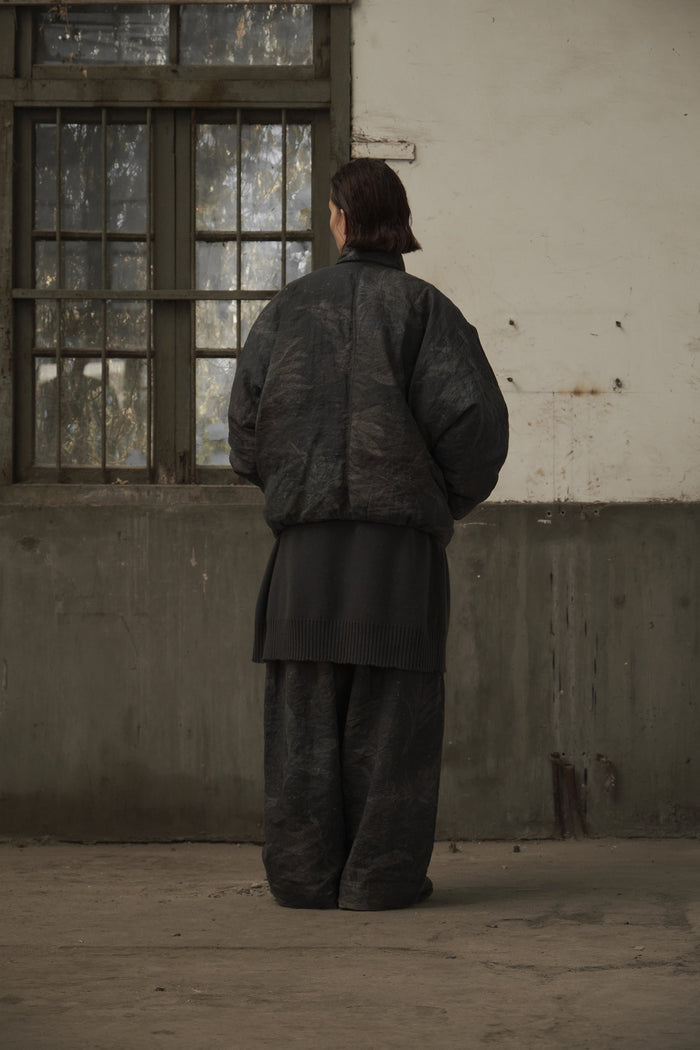 Double-Breasted Cropped Down Jacket
