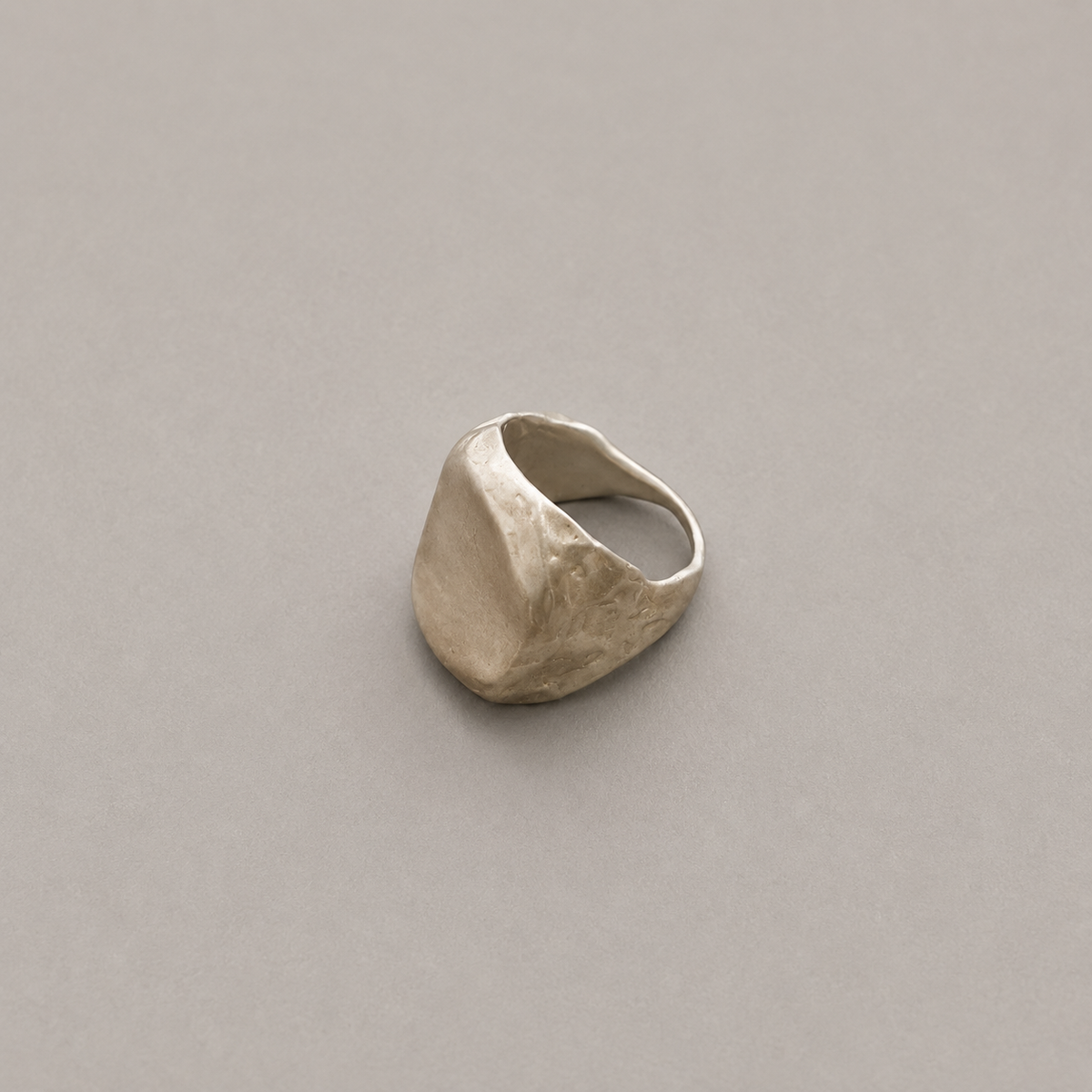 Blank Tree Bark Signet Ring