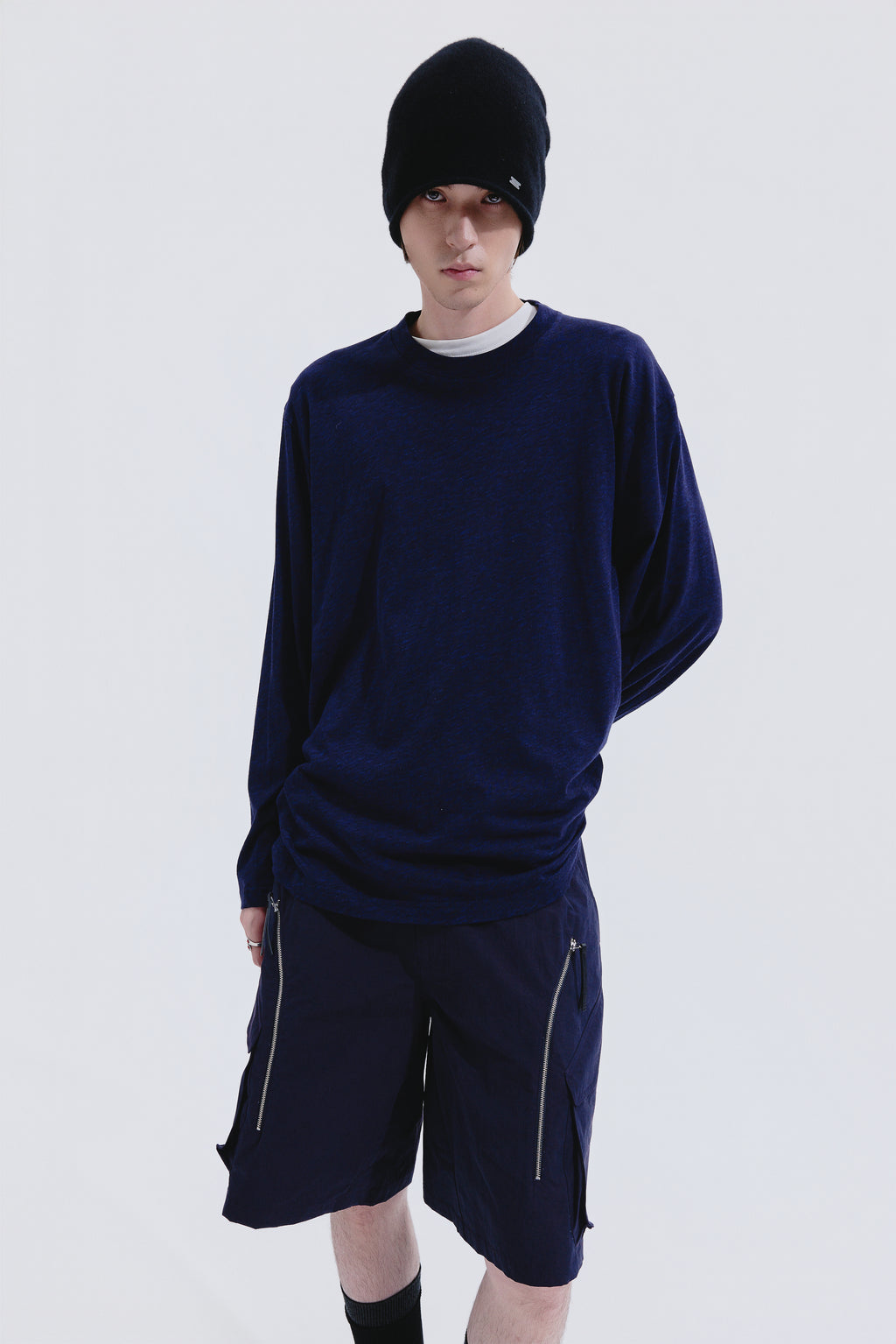 Texture Back Detail LS T-shirt