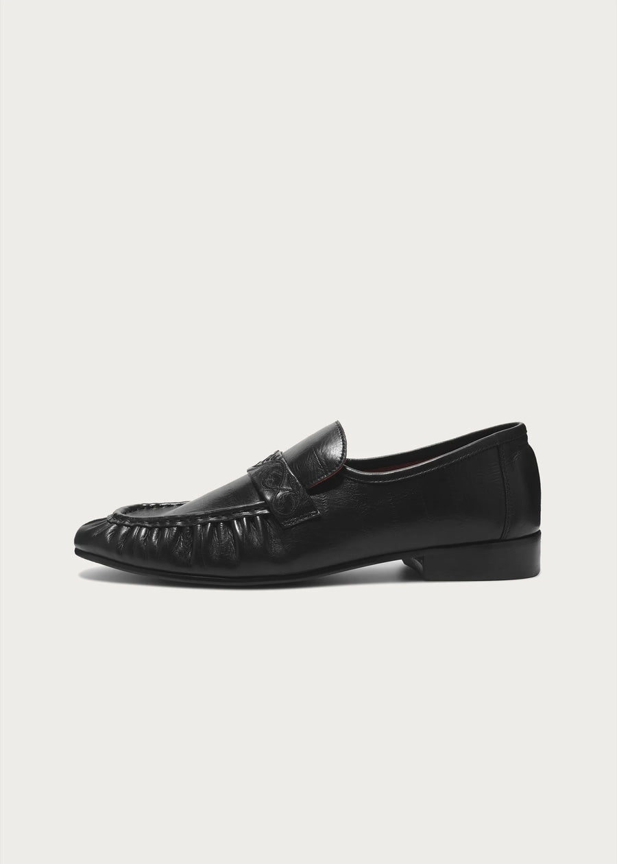 Vine-Engraved Loafers
