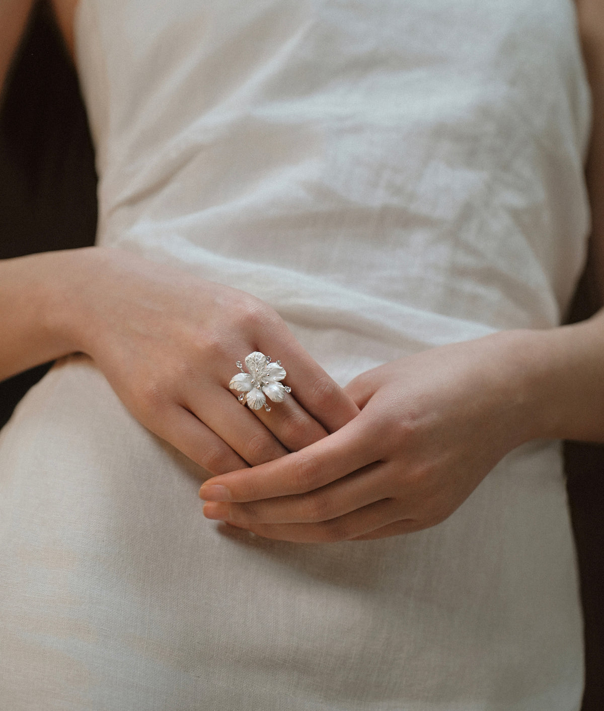 Silver Azalea Ring