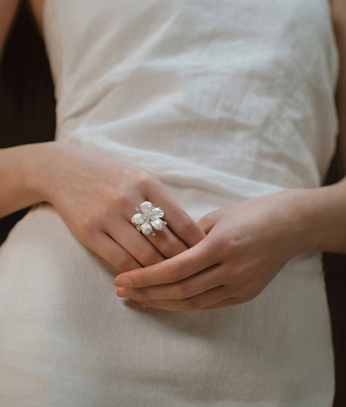 Silver Azalea Ring