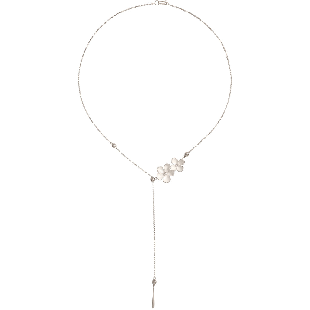 Nanyang Porcelain White Minimal Drop Necklace