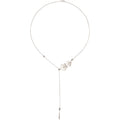 Nanyang Porcelain White Minimal Drop Necklace