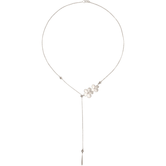 Nanyang Porcelain White Minimal Drop Necklace