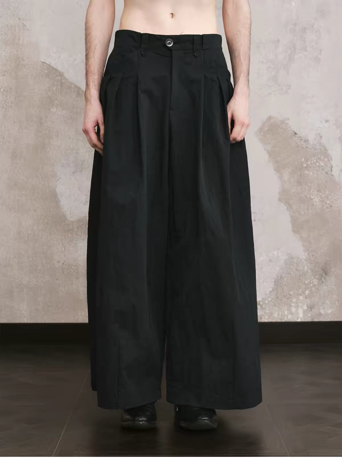 Multi-Pleat Samurai Pants