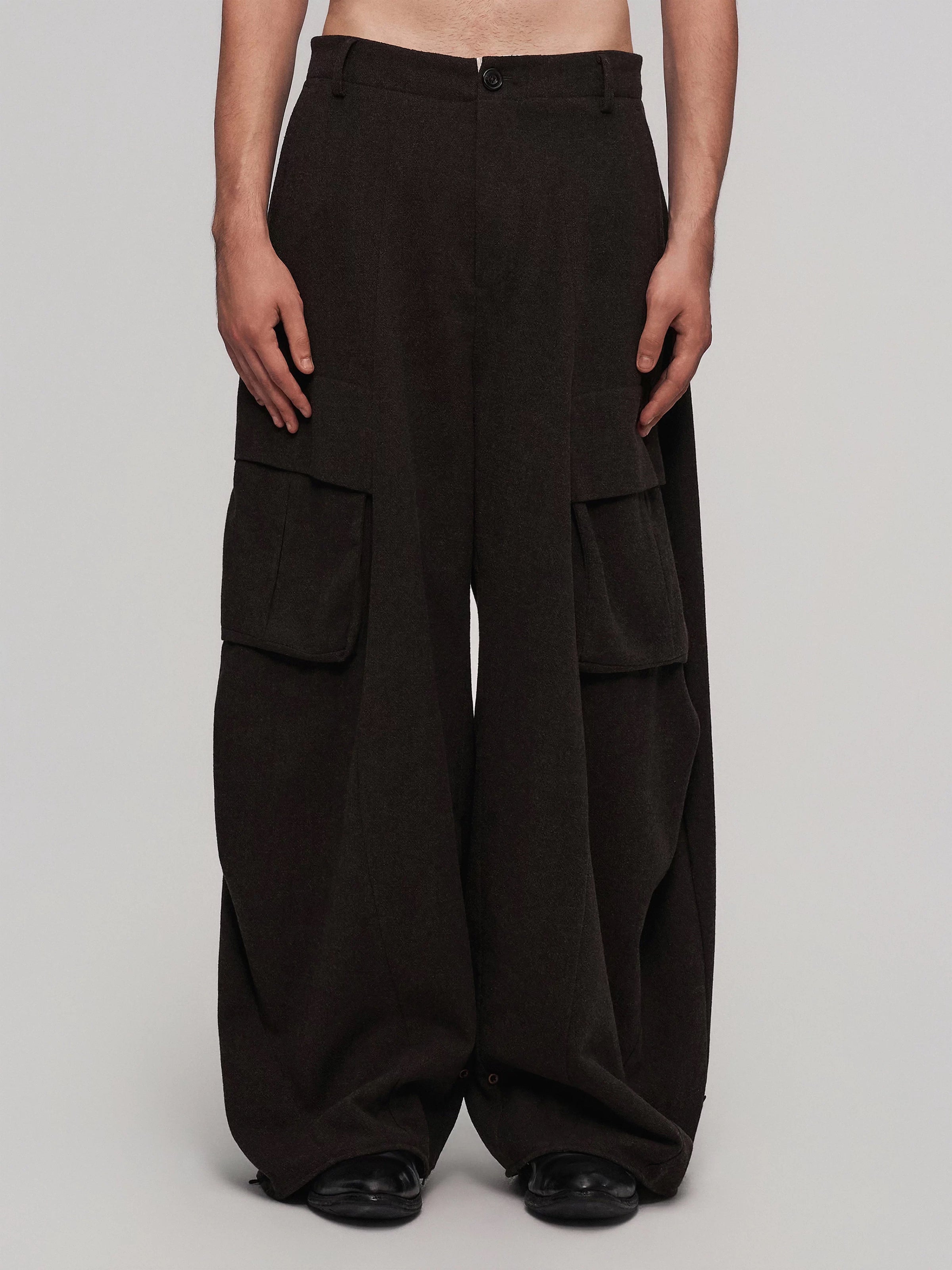 Fugue Curved-Leg Trousers