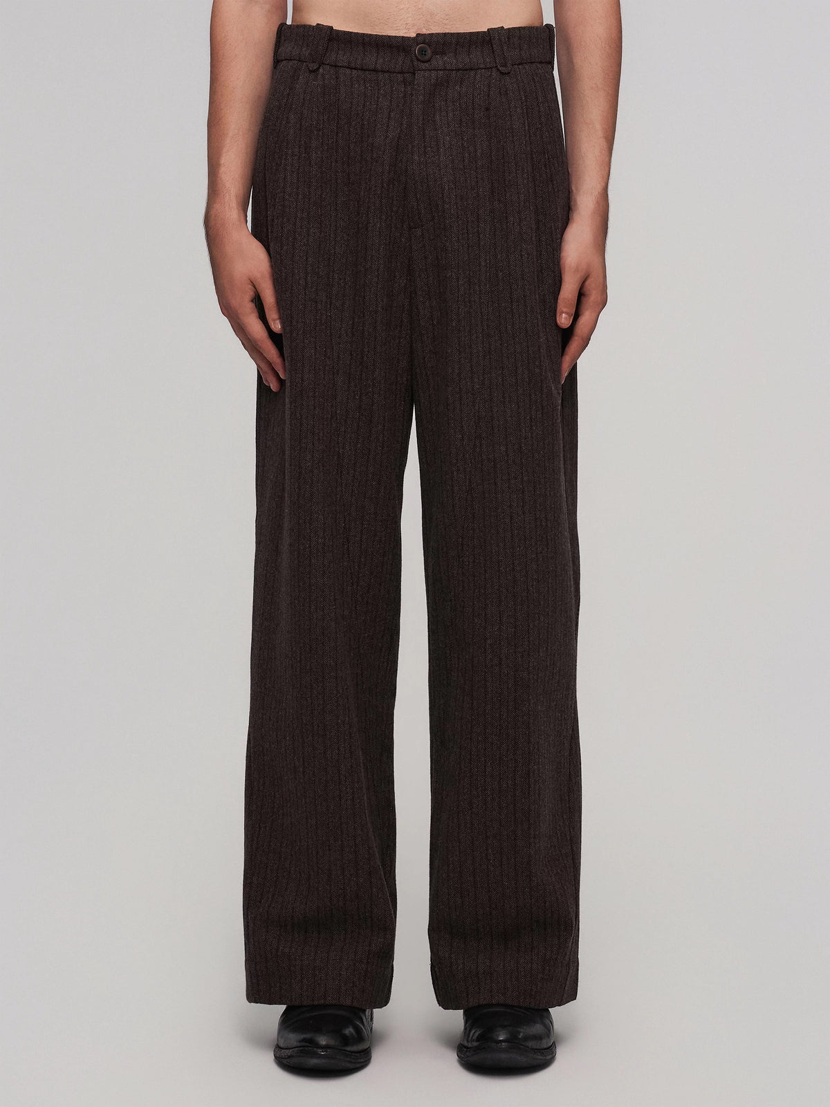 Basic Suit Pants (Brown)