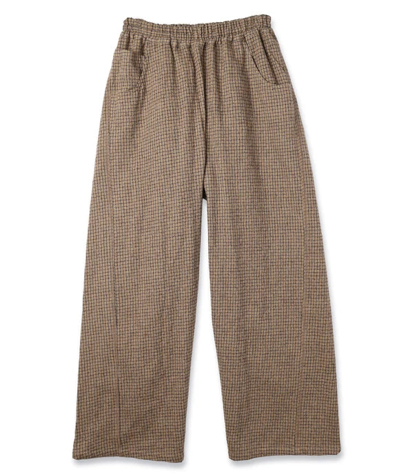 3D Easy Slacks (Brown Check)
