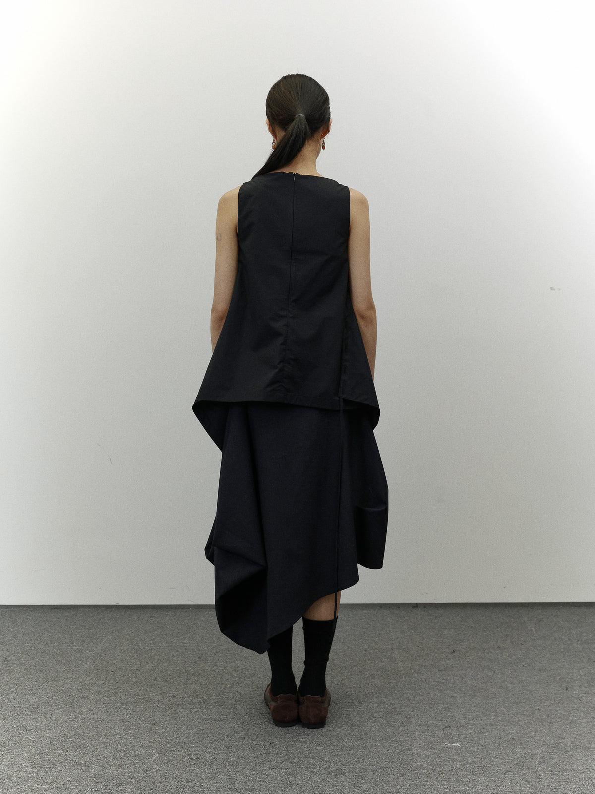 Wool Asymmetrical Skirt