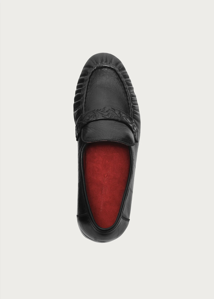 Vine-Engraved Loafers