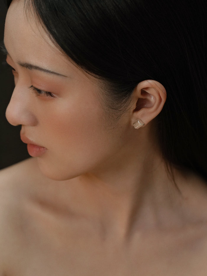 Precious Wood Block Earrings