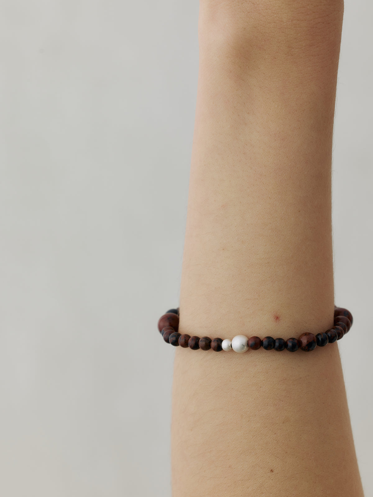 Zizai Gourd Small Sterling Silver Golden Swan Stone Bracelet
