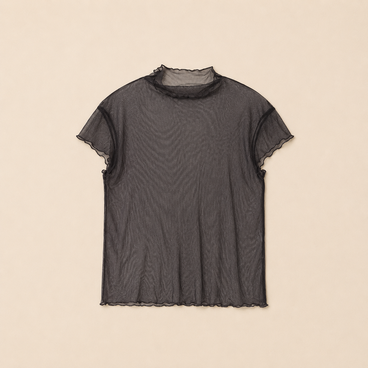 Lightweight Sheer Short-Sleeve T-Shirt (Violet)