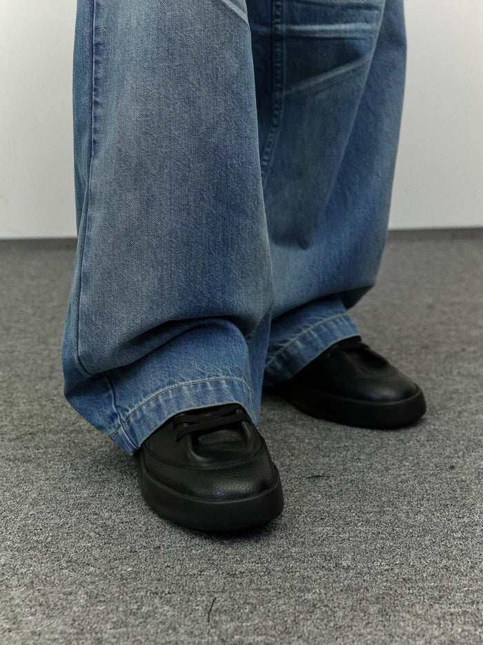 Retro Washed Loose Jeans