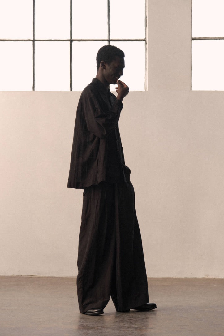 Side-panel wide-leg culottes