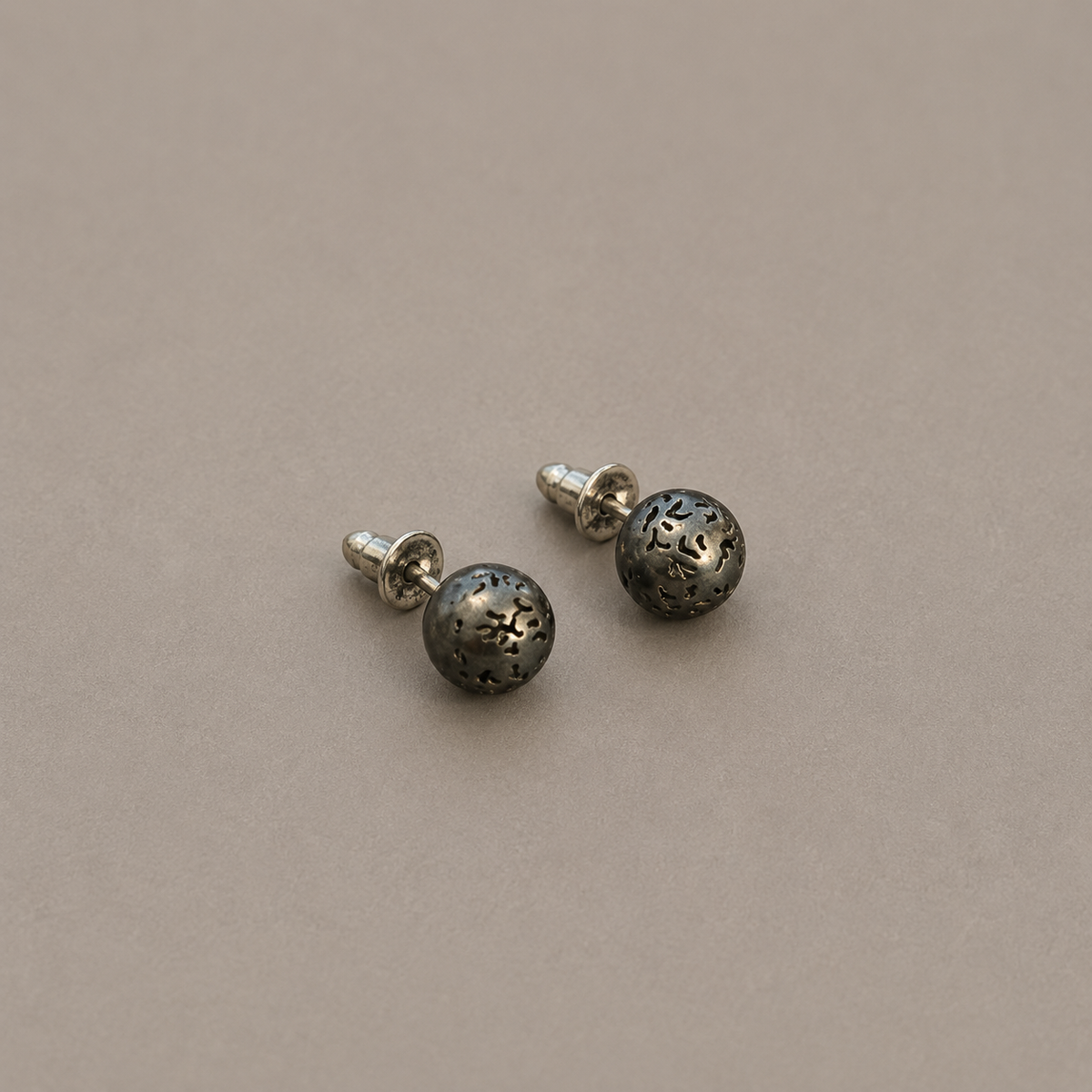 Small Hollowed Spheriform Earrings