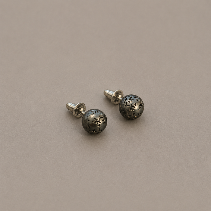 Small Hollowed Spheriform Earrings